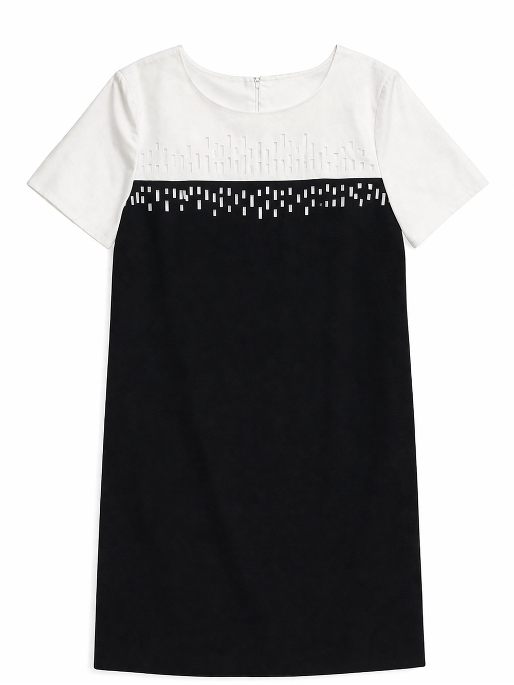 Lafayette 148 Black White Shift Dress Size 6 Designer Elegant Women’s Dress